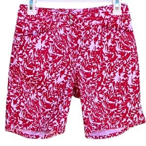 adidas Red and White Athletic Shorts